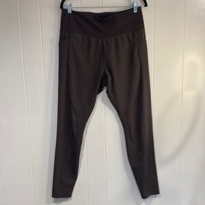 Athleta Quest Hybrid Tight | Performance Leggings Brown | Size 14